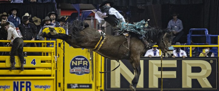 Jess Pope at the 2021 NFR